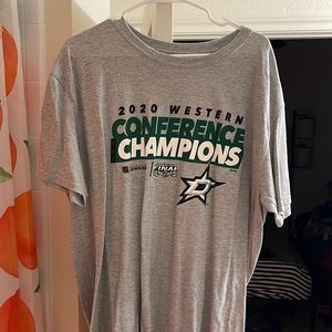 Dallas Stars NHL 2020 Western Conference Champions mens t-shirt XL